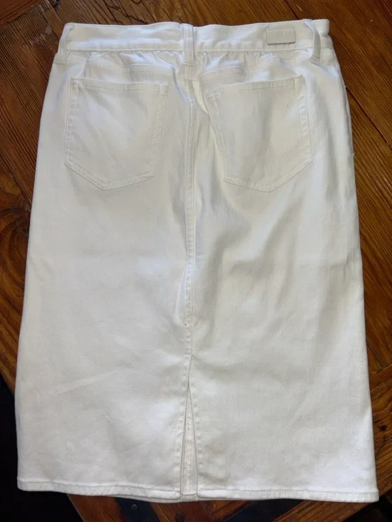 Lauren Ralph Lauren White Pencil Skirt - Classic Straight Midi 2 - Picture 3 of 10